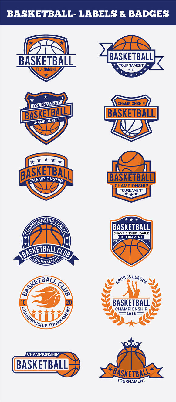 SPORTS BADGES AND LOGO BUNDLE in Logo Templates - product preview 24