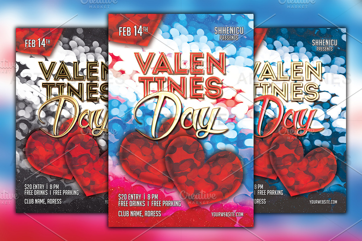 Valentines Day Flyer in Flyer Templates - product preview 8