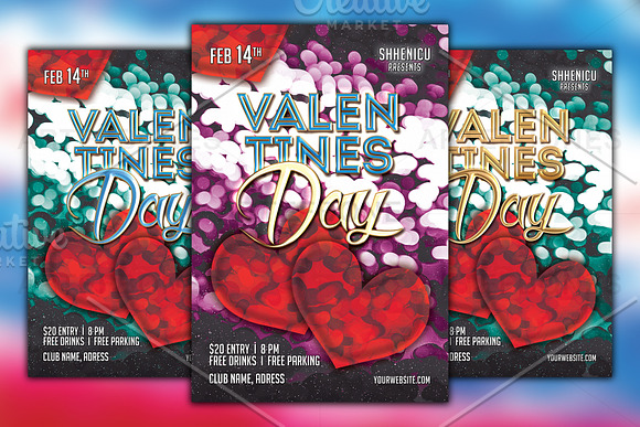 Valentines Day Flyer in Flyer Templates - product preview 3