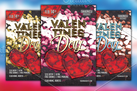 Valentines Day Flyer in Flyer Templates - product preview 4