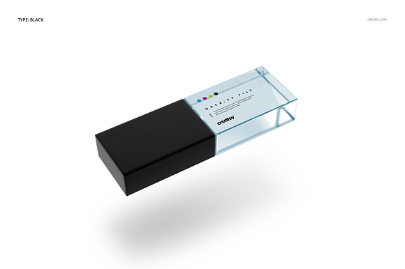 Acrylic USB Drive Mockup Set in Product Mockups - product preview 10