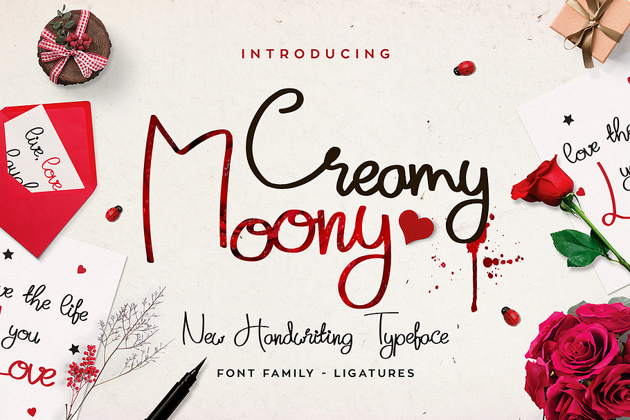Creamy Moony in Script Fonts - product preview 8