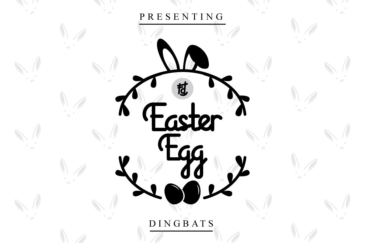 Easter Egg Dingbats in Display Fonts - product preview 8
