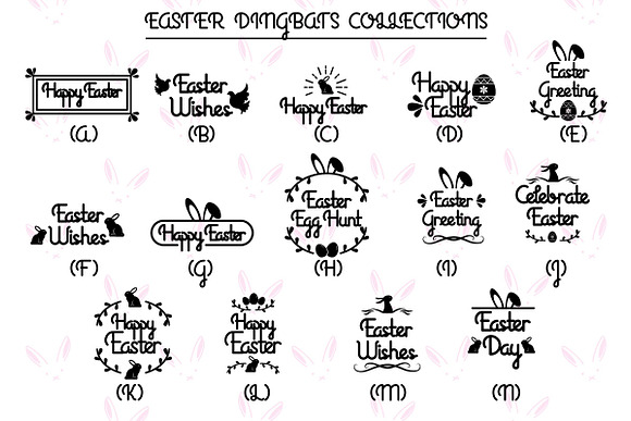 Easter Egg Dingbats in Display Fonts - product preview 1