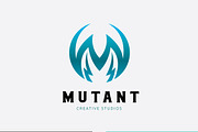 Mutant logo M letter logo 