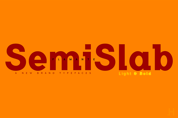 Flamante SemiSlab Light & Bold in Slab Serif Fonts - product preview 1