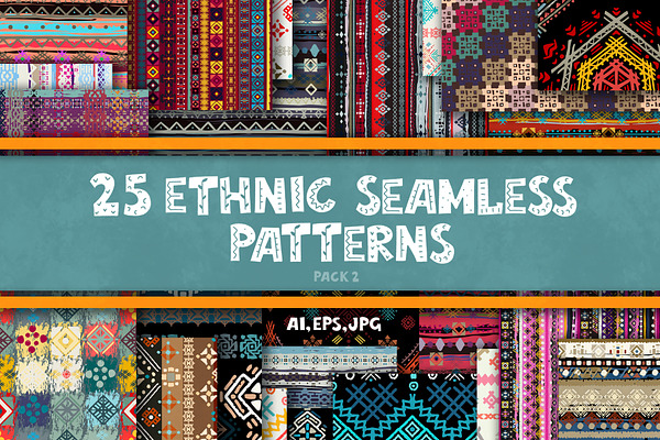 Ethnic seamless patterns-2