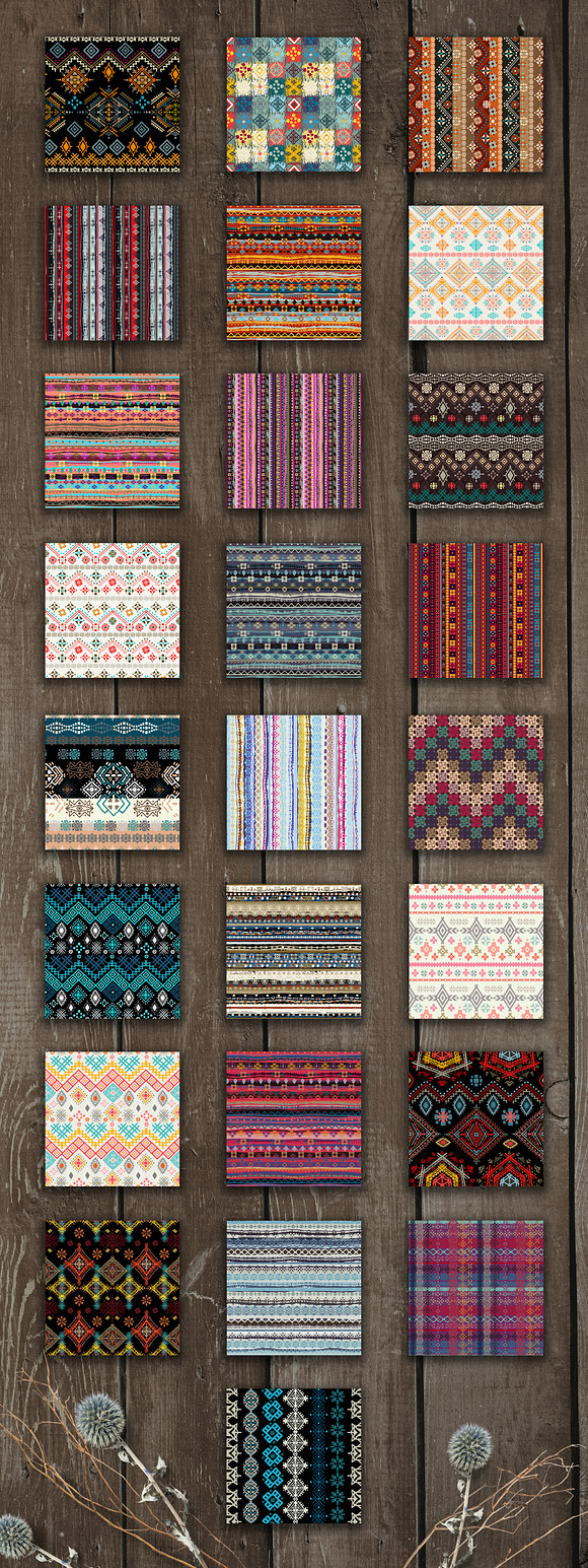 Ethnic seamless patterns-2 in Patterns - product preview 1