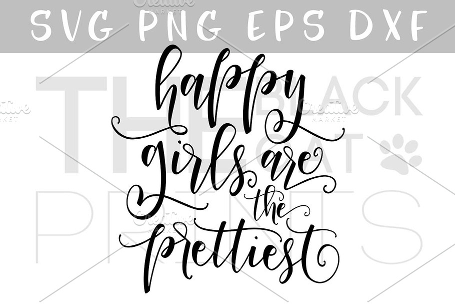 Happy girls Prettiest SVG DXF PNG