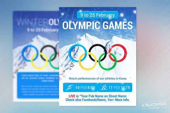 Winter Sports Flyers Bundle in Flyer Templates - product preview 1