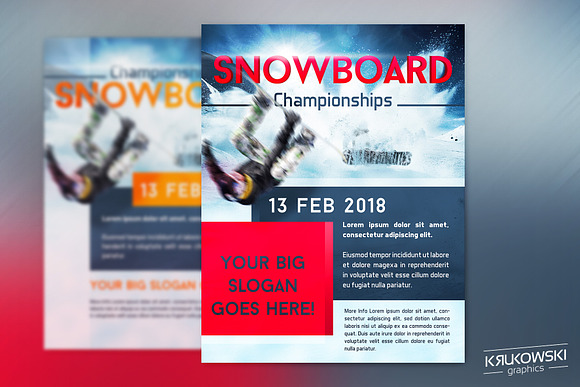 Winter Sports Flyers Bundle in Flyer Templates - product preview 2