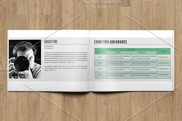 Photographer Portfolio V793 in Brochure Templates - product preview 1