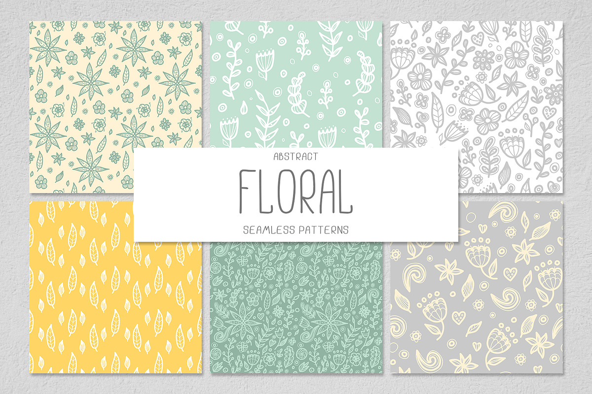 6 FLORAL seamless patterns in Patterns - product preview 8
