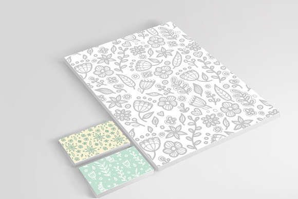 6 FLORAL seamless patterns in Patterns - product preview 3
