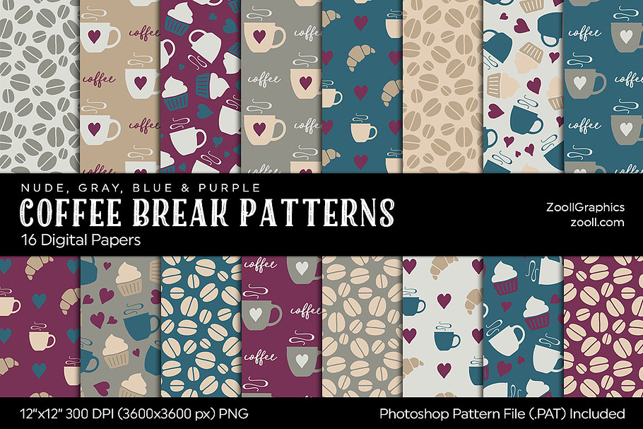 Coffee Break Digital Papers NGBP in Patterns - product preview 8