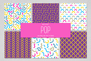 6 POP seamless patterns
