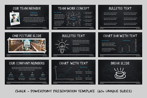 Chalk - Powerpoint Template in PowerPoint Templates - product preview 2