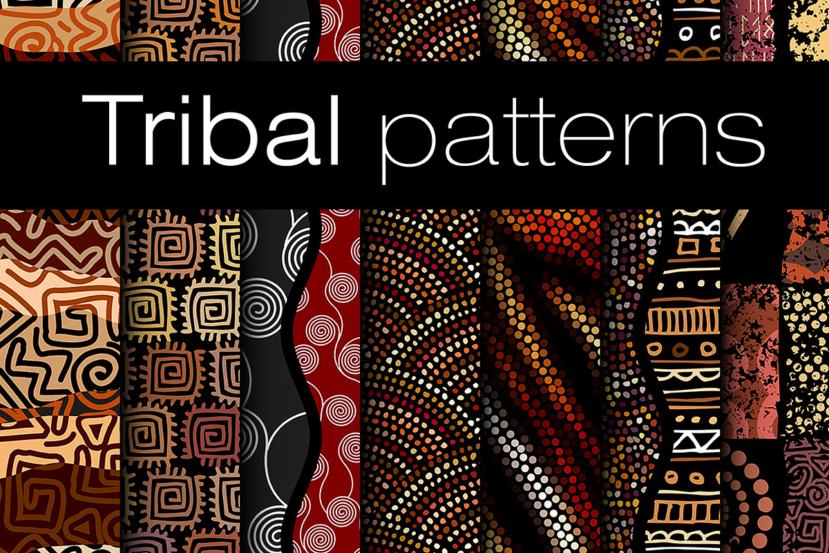 10 tribal seamless vector patterns in Patterns - product preview 8