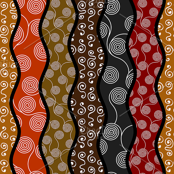 10 tribal seamless vector patterns in Patterns - product preview 1