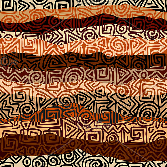 10 tribal seamless vector patterns in Patterns - product preview 4