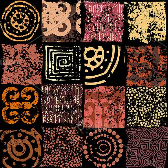 10 tribal seamless vector patterns in Patterns - product preview 5