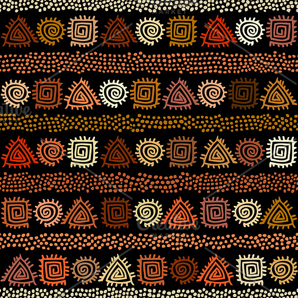 10 tribal seamless vector patterns in Patterns - product preview 6