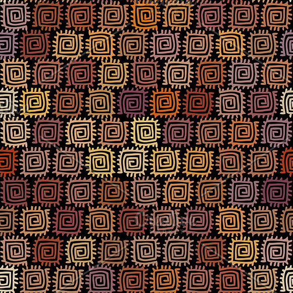 10 tribal seamless vector patterns in Patterns - product preview 7