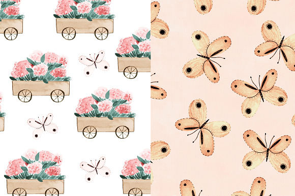 SPRING SEAMLESS PATTERN in Patterns - product preview 4