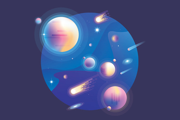 Vibrant Universe Creator in Illustrations - product preview 12