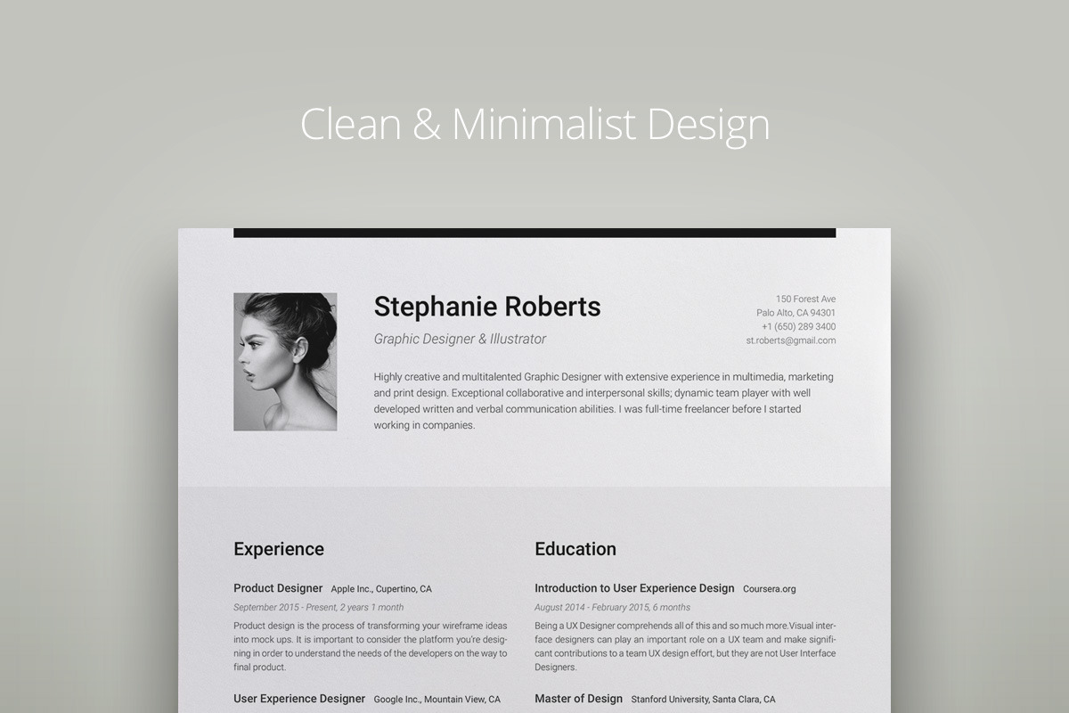 Professional Resume 1 H.CG in Letter Templates - product preview 8