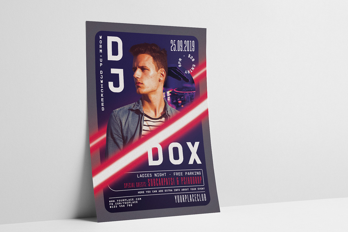 DJ Concert Year Flyer Template in Flyer Templates - product preview 8