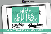 The huge Procreate cities brushpack