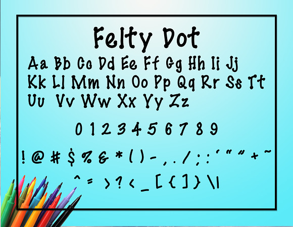 Felty Dot in Sans-Serif Fonts - product preview 1
