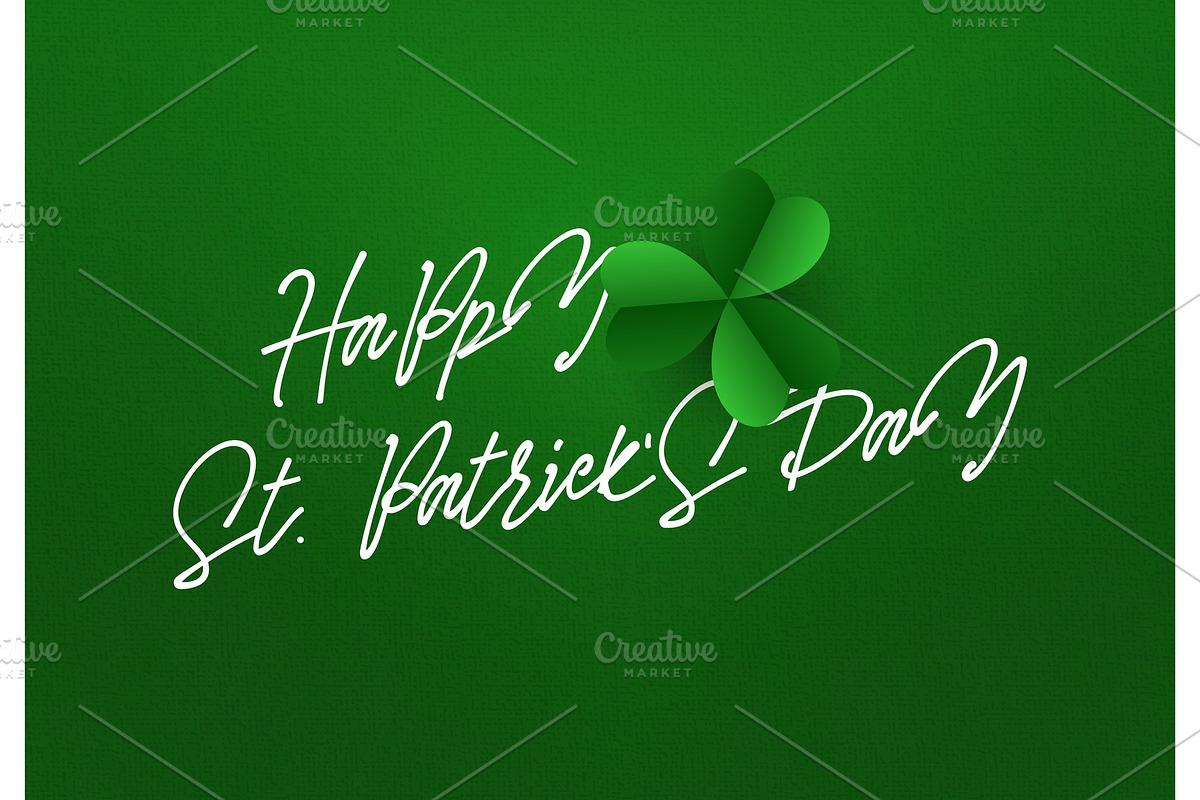 Happy st Patrick day, drawn calligraphy lettering in Illustrations - product preview 8