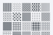 Geometric monochrome pattern set
