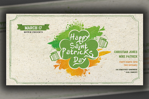 St. Patricks Day Flyer Template in Flyer Templates - product preview 1