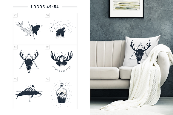 Nordicus. 60 Creative Logos in Illustrations - product preview 13