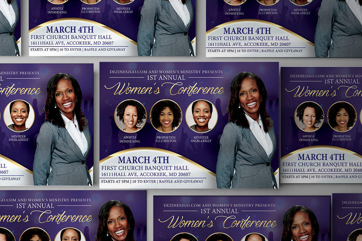 Women s Conference Flyer Template Creative Daddy