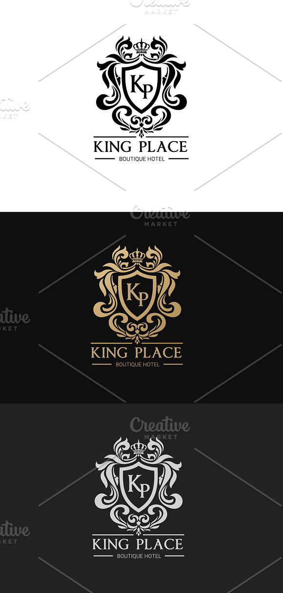 King Place Hotel Logo in Logo Templates - product preview 1