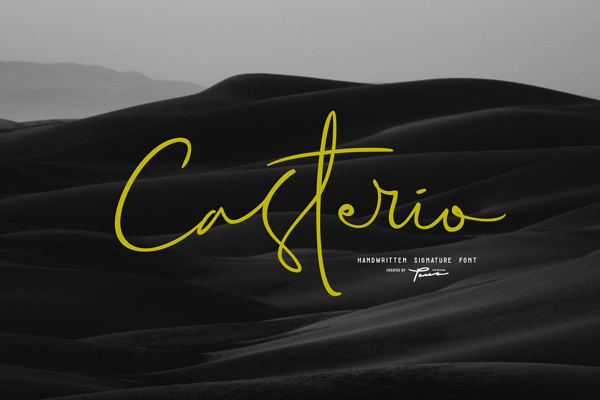 Casterio Signature Font in Signature Fonts - product preview 8