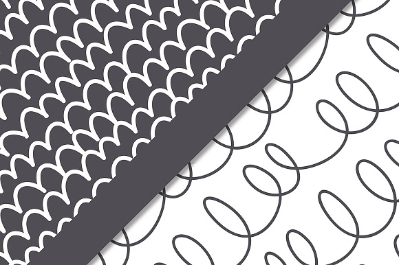 Doodle. Seamless Patterns Set in Patterns - product preview 2