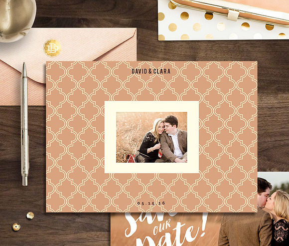 Save The Date Template SD003 in Wedding Templates - product preview 1