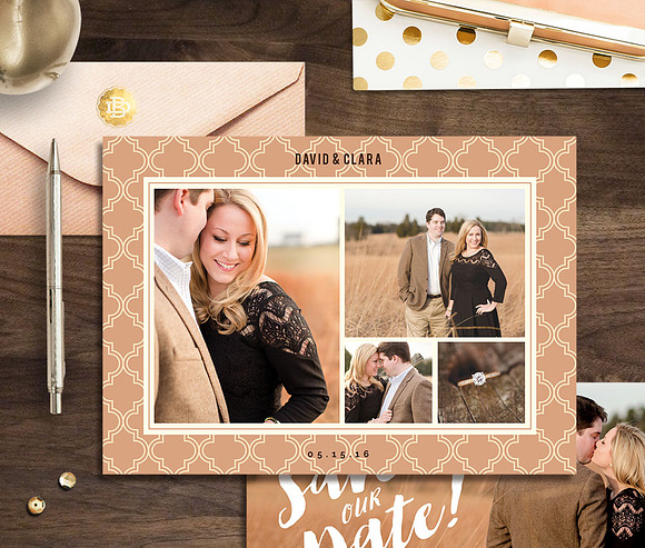 Save The Date Template SD003 in Wedding Templates - product preview 2