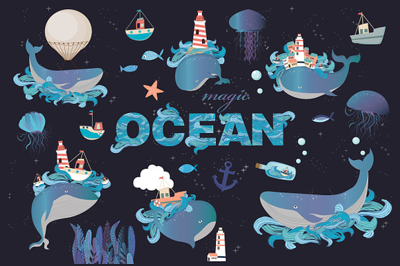 Magic Ocean kit in Illustrations - product preview 2