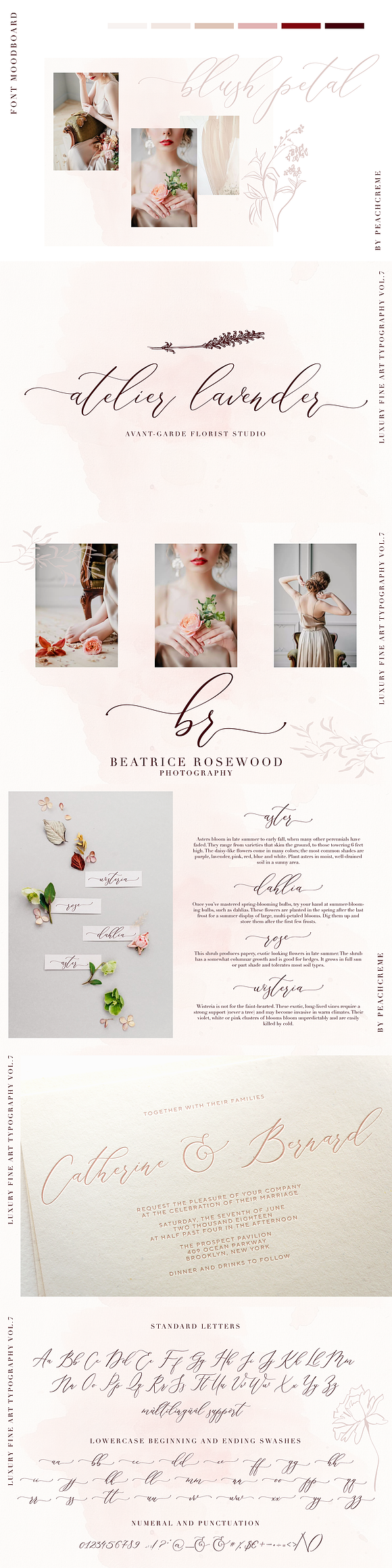Floral Hearts-Luxury Script Font in Love Fonts - product preview 1