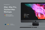 iMac Pro, iMac, Stylized iMac Mockup