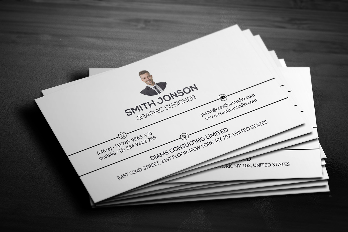 Simple Creative Business Card in Business Card Templates - product preview 8
