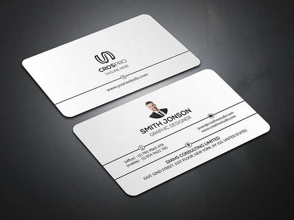 Simple Creative Business Card in Business Card Templates - product preview 2