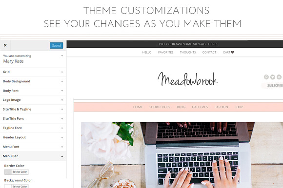 Meadowbrook - Modern Wordpress Theme in WordPress Photography Themes - product preview 4