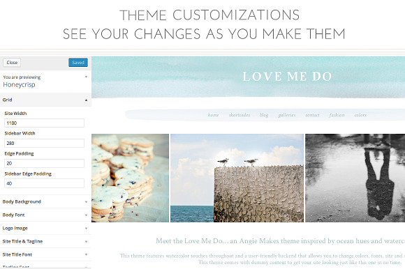 Love Me Do - WordPress Theme in WordPress Photography Themes - product preview 4